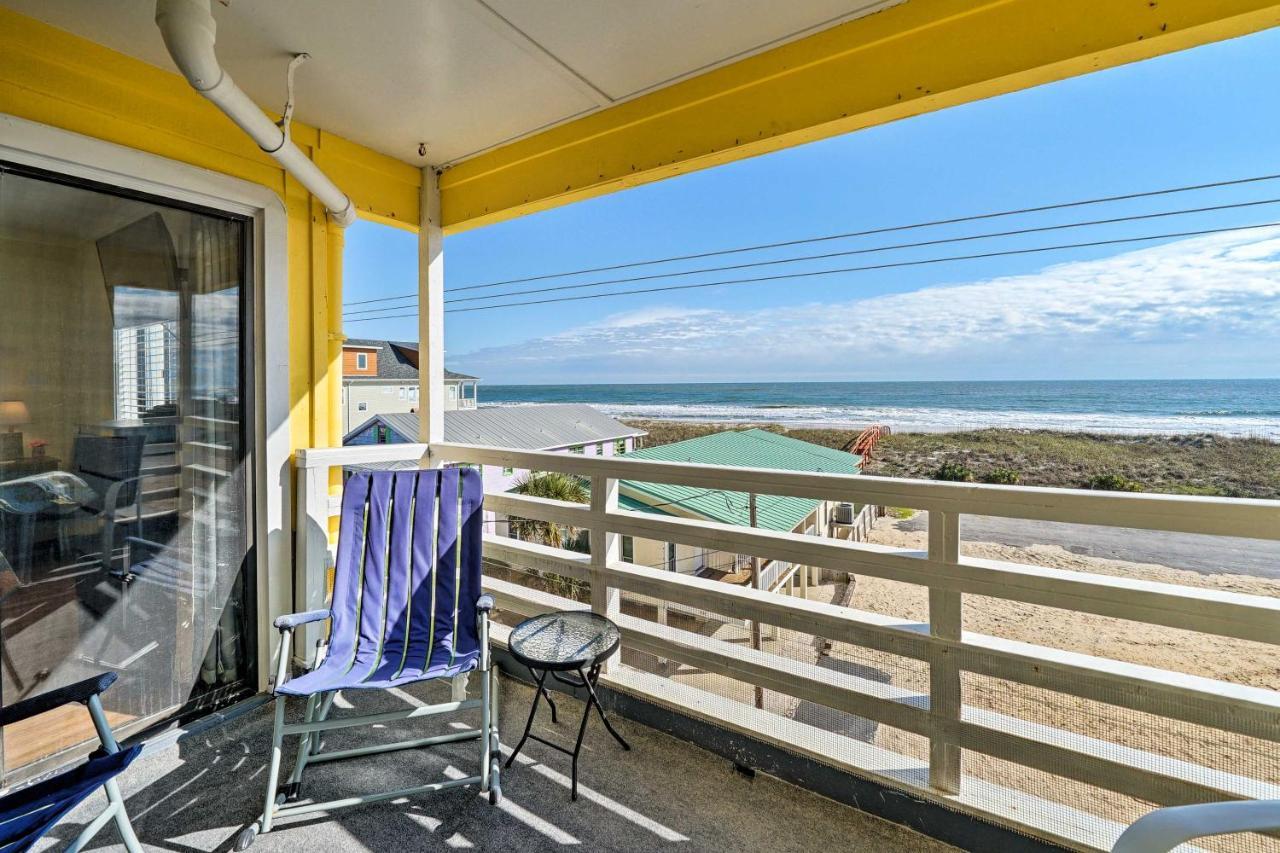 カロライナビーチBreezy Beach Retreat With 180-Degree Ocean Views!アパートメント エクステリア 写真